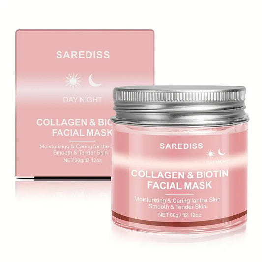 1/2PCS Collagen Night Wrapping Mask Peel-Off Overnight Collagen Face Mask Deeply Hydrate & Firming & Glowing Skin,Reduce Sagging