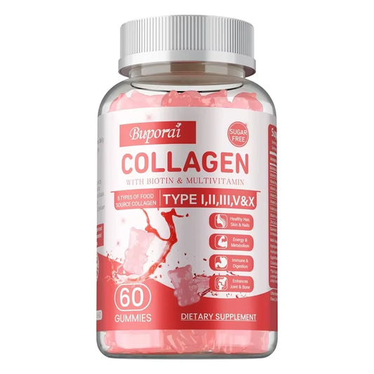 Collagen Gummies - Promotes Collagen Production, Brighten Skin Tone, Anti-Aging, Anti-Wrinkle, Anti-Oxidation, Enhance Immunity